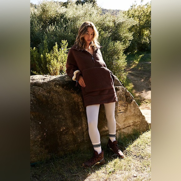 NEW Free People Viewpoint Midi Fleece Jacket - Picture 14 of 16